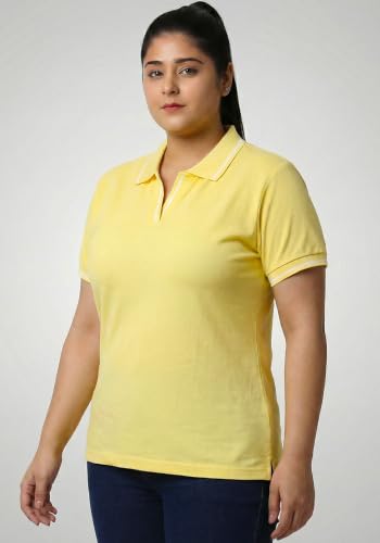 Image of Wear Your Opinion Women's Plus Size Tipped Collar Neck Polo Tshirt