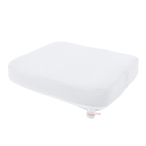 BTSEURY Shower Seat Cushion, Breathable Comfortable Support Removable Washable Cover Bathtub Seat Cushion, Shower Chair Cushion (White)