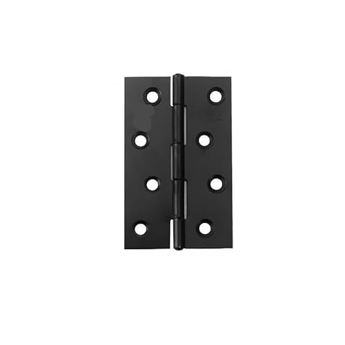 Wonjoxel 4 Inches - 20Pcs Stainless Steel Folding Hinge 20Pcs Door Hinges 2/3/4 Inch Stainless Steel Folding Bifold Butt Cabinet Black With Screws For Furnitures Wooden Box(4 Inches - 20Pcs)