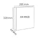 Exacompta 51823BE Präsentationsringbuch KreaCover DIN A4 aus starkem Karton 2 D Ringe 64mm breit Blau ideal für Schule und Büro Ringhefter Ringordner Ringbuchordner