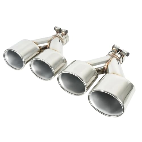 2021 Mercedes-Benz AMG GLE-Class, AMG GLS-Class Retrofit Vibration Damper for Exhaust System 6 BDBO Stainless Steel Exhaust Y Pipe Dual Exhaust Tips for Mercedes Benz C-Classs W204 C180 C200 C260 C300 C350 C63 2015-2018 Car Tailpipe Dual Exhaust Adapter Connector(PACK OF 2)