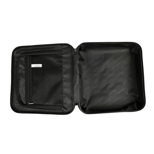 Image of Nautica Unisex Hard Shell Vanity Case | Hardsided ABS | Professional Makeup & Toiletry Travel Organizer | Heavy-Duty with Luggage Trolley Sleeve | Premium Grooming Kit & Cosmetic Storage Box | Grey