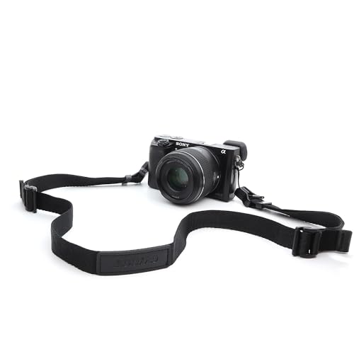 FEFUE Quick Magnetic Buckle Camera Shoulder Strap Lanyard Camera Straps for Photographers for DSLR SLR Magnetic Camera Neck Strap (Black)