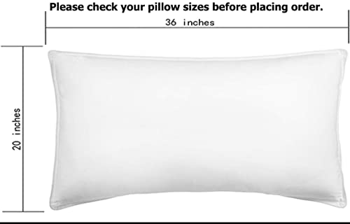 Image of COMFORT LIFE 210TC 100% Cotton Pillow Cover Set of 2 Pieces, King Size(20 x 36 inch), Dark Blue Color |Striped Pillow Cases | Ultra Soft Satin Stripe Pillow Covers.