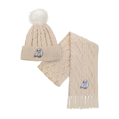 Cinereplicas Harry Potter - Hedwig/Dobby Beanie & Scarf Set - Official License