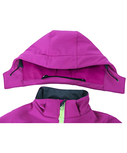 M2C Boys Girls Hooded Windbreaker Fleece Lined Softshell Jacket3