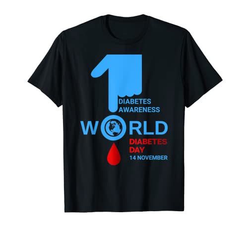 World Diabetes Day 2023 Type 1 Type 2 Diabetes Awareness Maglietta