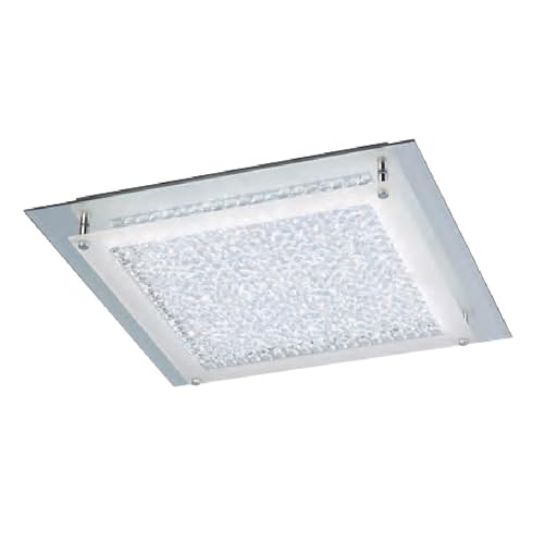 Plafonnier LED moderne en cristal et chrome design chic MN-641