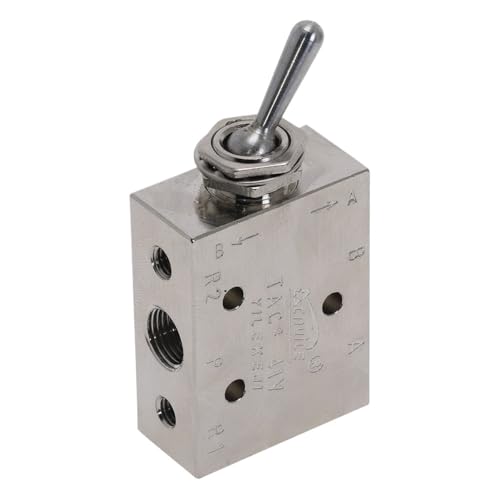 Vanne pneumatique 5 voies TAC2-41V corps métallique robuste filetage 1/8