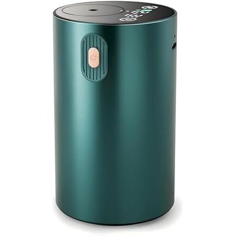 JUANANIUG Waterless Essential Oil Diffuser Portable: Rechargable Aromatherapy Diffuser for Car and Home - 4 Concentration Adjustments and Timers - Gifts for Christmas (Dark Green) Cover