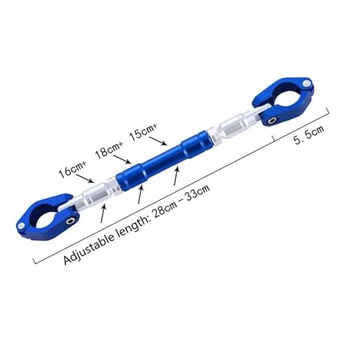 Barra de equilibrio para manillar de moto de 22mm en aleacion de aluminio ajustable 3