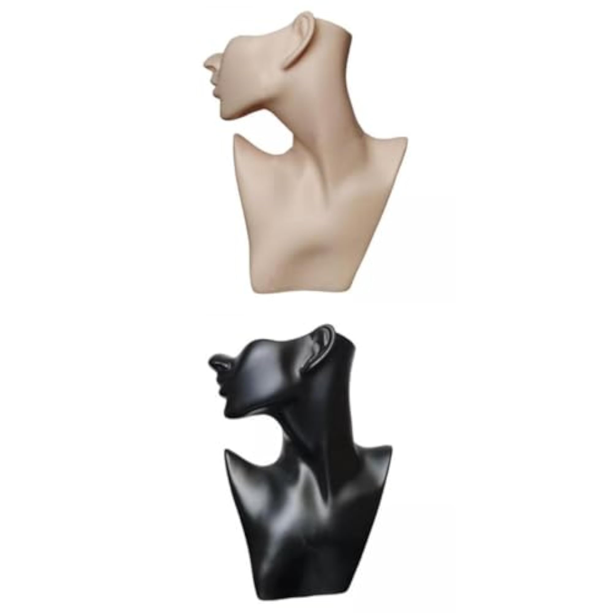 2pcs Necklace Jewelry Display Model Head Jewelry Stand