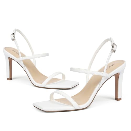 Image of Modatope Womens Sandals Open Toe Strappy Sandals Ankle Strap High Heel Sandals for Women