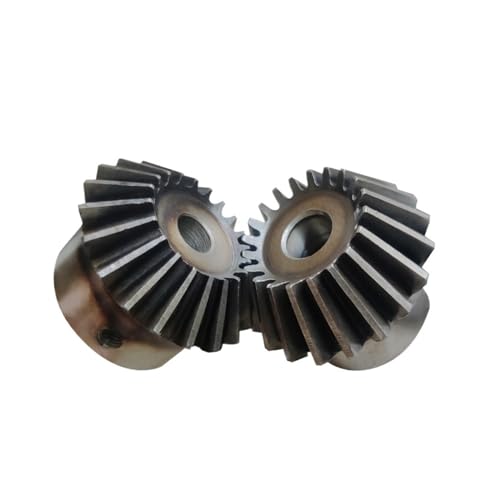 Bevel Gear Pinion Hardware Mechanical 2pcs Bevel Gear 2.5M 30Teeth Inner Hole 15/17/18/20/22/25/28/30/32/35mm Gear 90 Degrees Meshing Angle Steel Gears Screw Hole M6(35mm Keyway 10mm)
