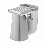 🍀 Der an der Wand montierte Organizer für Gurgelwerkzeuge enthält eine Tasse und ein Fach zum einfachen Platzieren von Zahnbürsten, Zahnpasta, Rasierer und mehr.