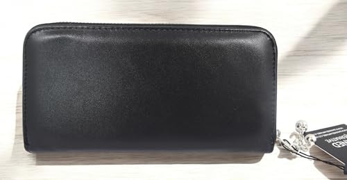 Mystical Gothic Zip Around Wallet, Poison Bottle Embroidery with Black Bow, Faux Leather Skull & Floral Design Purse4