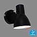 Produktbild Briloner Leuchten Wandleuchte, Wandspot, Strahler dreh-und schwenkbar, 1x E14, max. 25 Watt, Retro,Schwarz, 80x130mm (DxA)