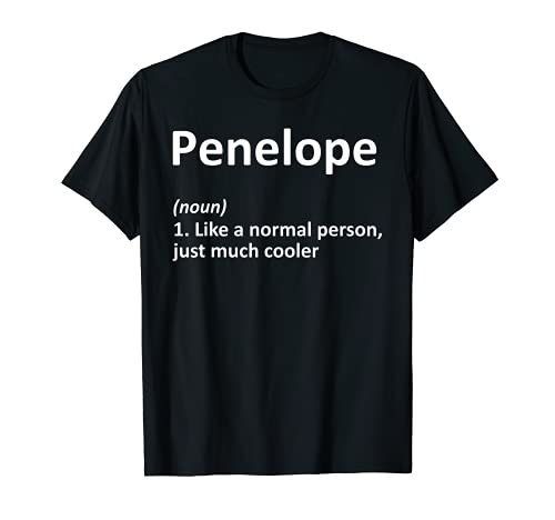 PENELOPE Definición Personalizada Nombre Divertido Regalo de Cumpleaños Camiseta
