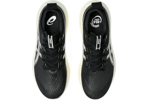 اسيكس حذاء جري جل نيمبس 27 للرجال، اسود/رمادي فاتح، مقاس 43.5 EU