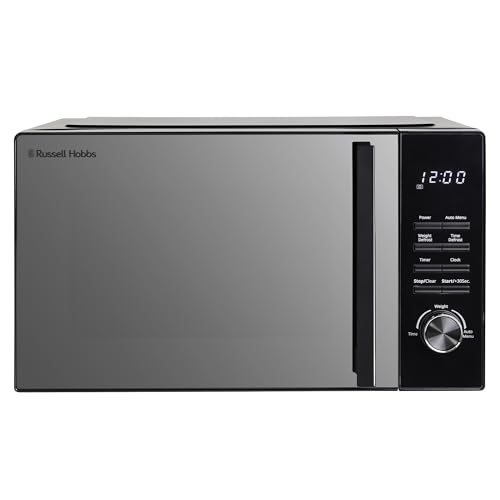Russell Hobbs 23L Flatbed Digital Microwave with 800W Power, 8 Auto-Cook Menus, Defrost Function and...