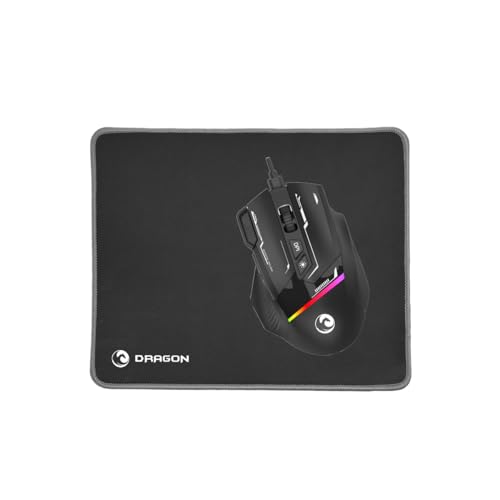 PRIXTON Kit Gaming Dragon con Teclado, Ratón, Auriculares y Alfombrilla, Accesorios Gamer, Retroiluminación RGB, Teclado español, Cascos música, Anti-Ghosting, para Windows/Mac/PC/Ordenador Portátil - imagen 8