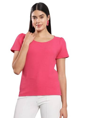 Image of Q - RIOUS Casual Solid Womens Regular Top