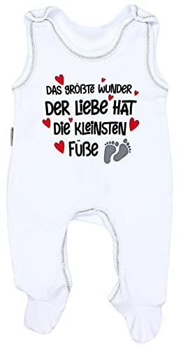 TupTam Unisex Baby Strampler mit Spruch I love Mum and Dad, Farbe: Das...