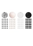Silicone Beads 100 Pieces 9 mm Silicone Beads Bulk - Matte Neutral Color Assortment - DIY Necklace, Jewelry, Bracelet, Keychain, Beads, Craft Making - Stone