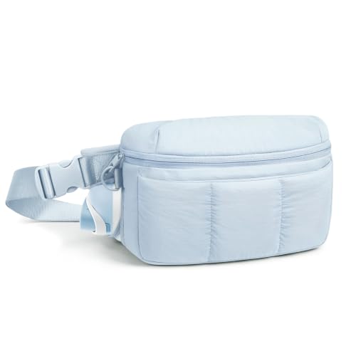 Image of TOPEAST Fanny Pack for Women 3.5L Waist Pack with Water Bottle Holder, Light Blue
