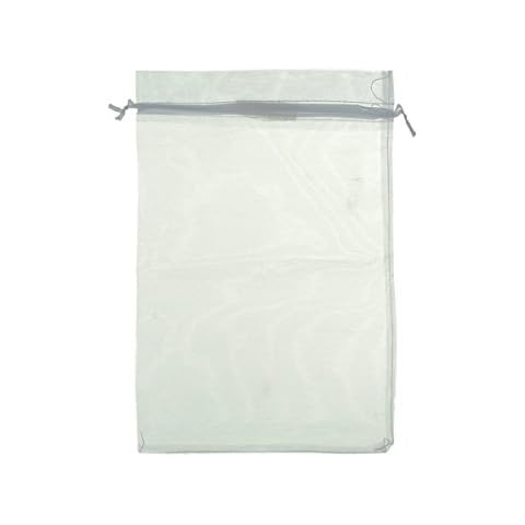 Housweety 50 White Organza Corners Organza Bag Wedding Gift Bags Birthday 30 x 20 cm Cover