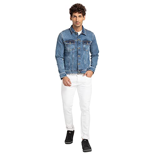 Image of Spykar Men's Cotton Regular Jacket