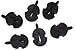 6 Tourte USA: Black Rubber Mute for All Violins, 14" and Smaller Viola for quiet practice VWWS USA
