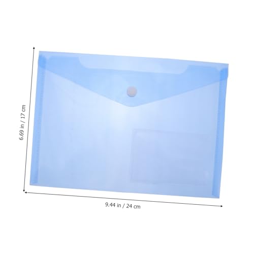 Porte-documents transparent bleu A4 pour organiser vos cours