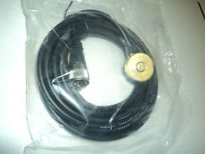 Tram 2250 NMO Cable Assembly for 3/8 to 3/4 Inch Hole Mobile Antenna Mount w/Coax