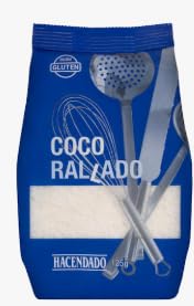 Coco Rallado, Shredded Coconut, 125g, Pack of 3