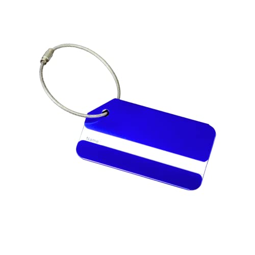 Étiquette Bagage, Etiquettes à Bagages, Étiquette Valise Voyage, Etiquettes Valise, Bagages Étiquettes en Alliage d'aluminium avec Cordes en Acier Inoxydable, Eviter la Perte de Bagages Cover