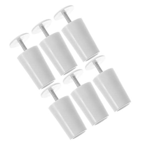 MUELODSIC 6 Piezas Tope Persianas Enrollables Aluminio Blanco Accesorios Reparación Persianas Resistentes Desgaste Montaje Sencillo con Cinta o Manivela