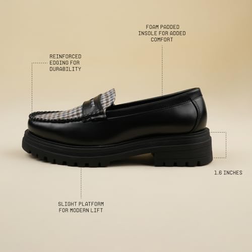 Image of Theater Dr. Storm Loafers for Women | Stylish Chunky Penny Formal Loafers | Lightweight Comfortable Footwear with Cushioned Insole