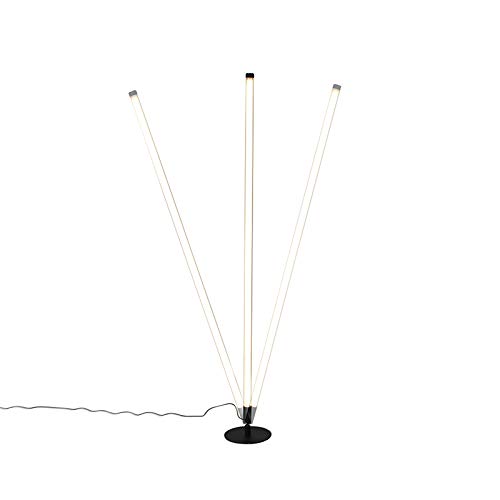 Lampada da terra moderna in acciaio con LED - Berdien