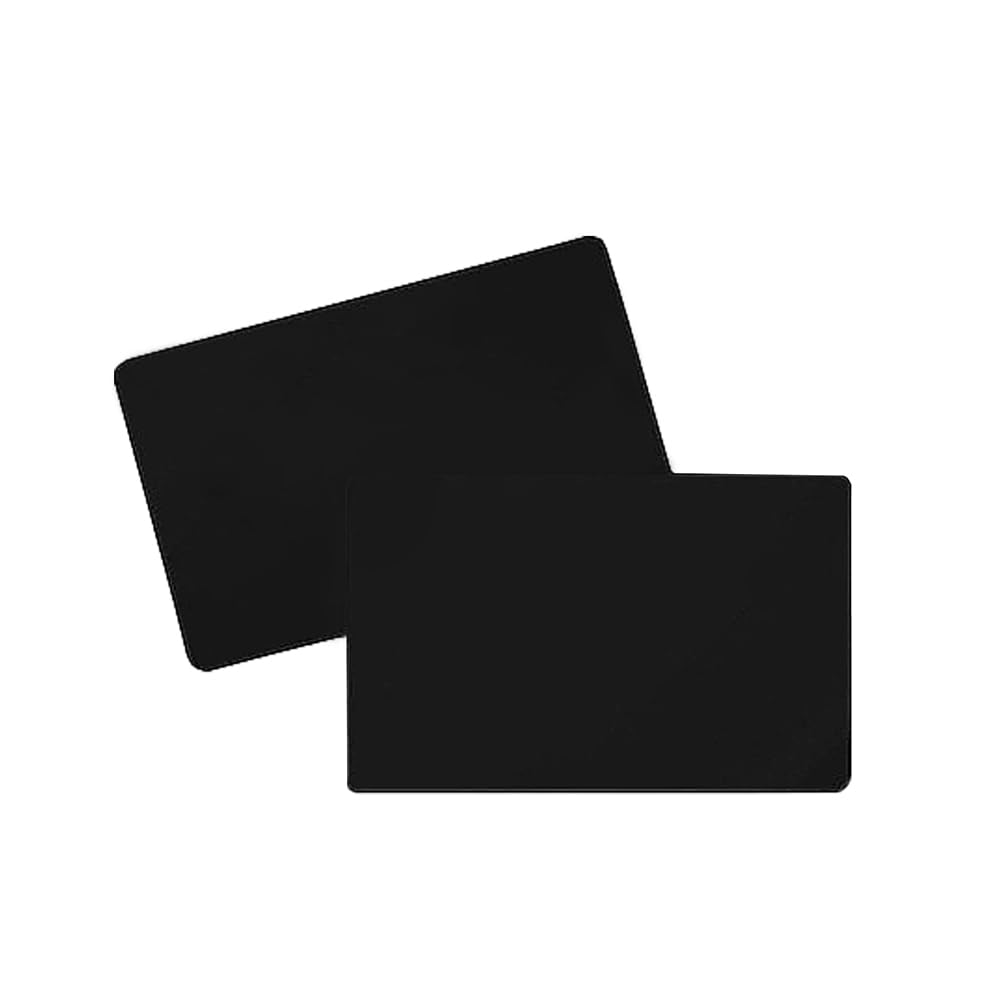 500 St. Preiskarten zum Beschriften schwarz - Plastikkarten 86x54x0,76 mm aus PVC, 54 mm hoch und 0,76 mm stark, blanko | HUTNER