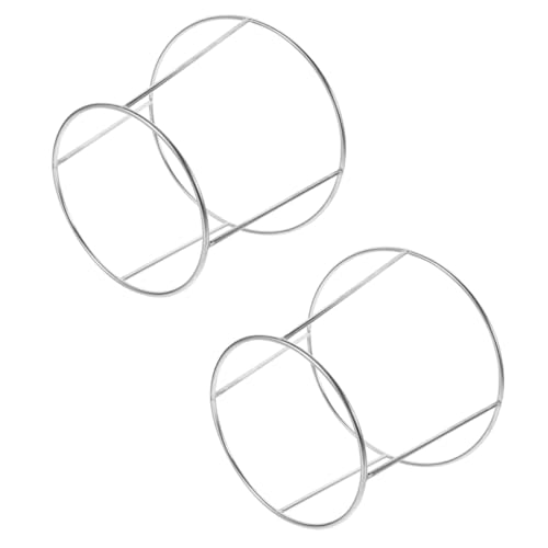 Alipis 2-layer Seafood Plate Rack Large Serving Platter Tiered Tray Stand Stainless Steel Serving Tray Holder Restaurant Buffet Display Rack