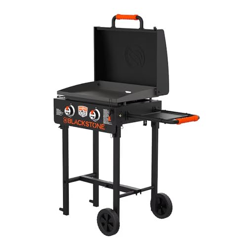 BLACKSTONE 22 Inch On The Go Portable Gas Griddle, Foldable Blackstone Outdoor Griddle Flat Top Grill, Propane Portable Gas Grill