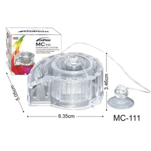 Image of TUNAI Dophin MC111 Snail Catcher for Aquarium Fish Tank | Innovative Design | Capture and Remove Unwanted Snails | Ideal for Saltwater and Freshwater Aquariums | (Original from Store)