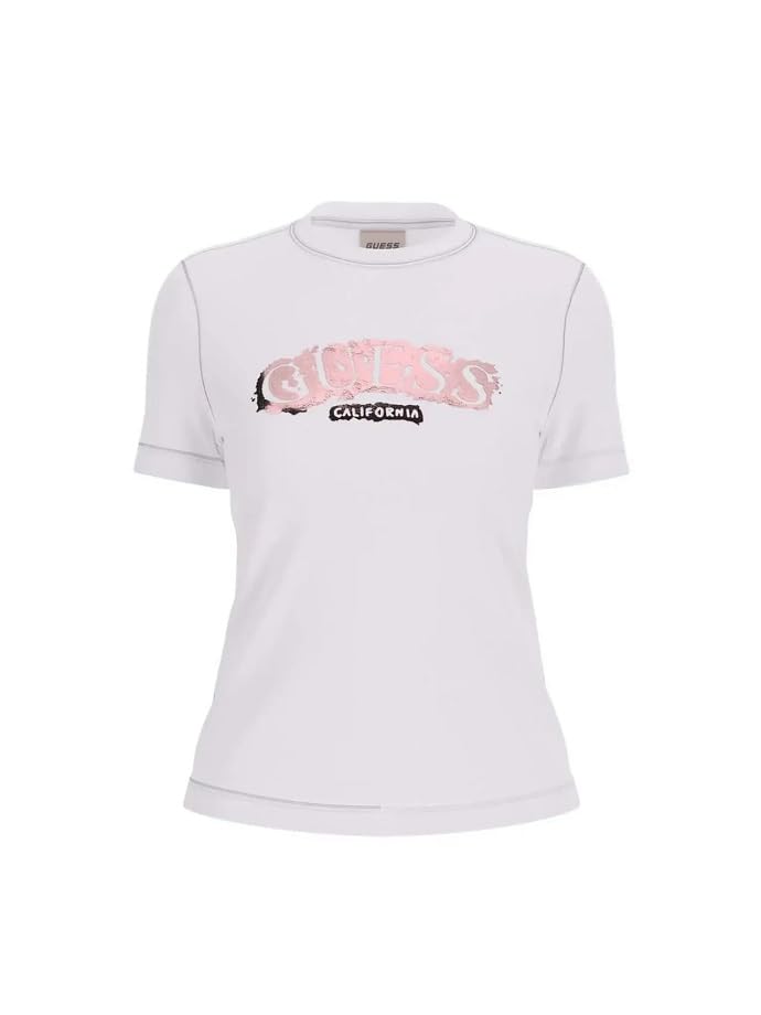 T-shirt Guess Leona manches courtes look urbain chic pour femme