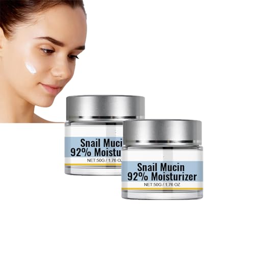 Dyceittdia 2PCS Crema de Caracol, Crema Hidratante de Mucina de Caracol, Crema Hidratante de Caracol, Crema Reafirmante y Rebozante, Hidratante, 2pcs*50g, Moisturising Cream