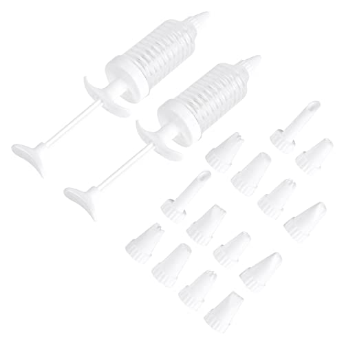 ULTECHNOVO 1 Juego Decoración De Postres Prensa Para Galletas Y Boquillas De Glaseado Incluye Prensa De Galletas Y Boquillas Ergonómico Limpiar Para Hornear Y Decorar 16 Piezas