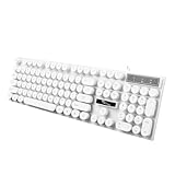 Clavier d'ordinateur - touche ronde et clavier lumineux attrayant, clavier filaire USB