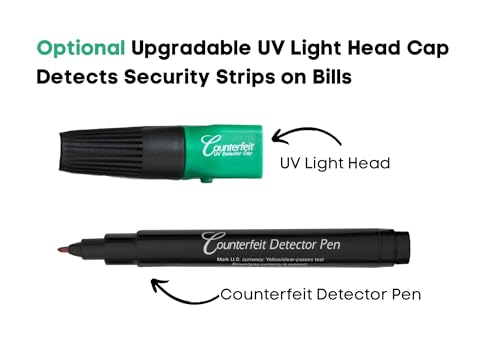 Dri Mark CFD5PK Counterfeit Bill Detector Marker Pen, Made in The USA, 3 Times More Ink, Pocket Size, Fake Money Checker - Money Loss Prevention Tester & Fraud Protection for U.S. Currency (Pack of 5)