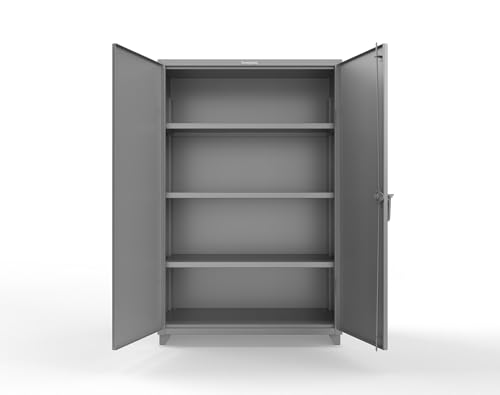 Strong Hold Extra Heavy Duty 14 GA Cabinet with 3 Shelves - 48 in. W x 24 in. D x 75 in. H
