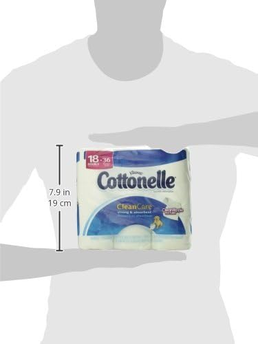 Miniatura 10 de Cottonelle Papel higiénico Clean Care, rollo doble, paquete de 18